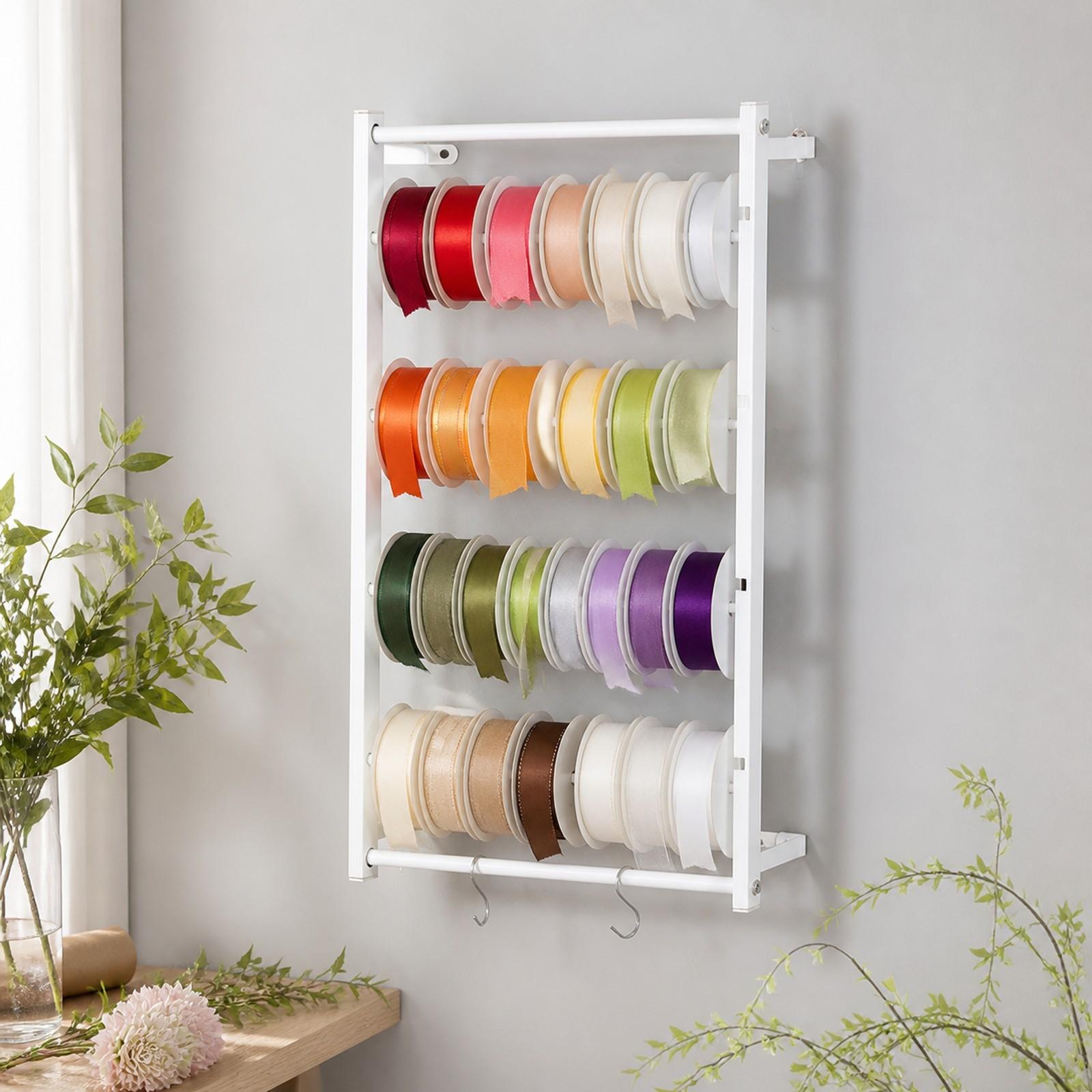 Papercraft Supply Ribbon - Porta Nastri in Metallo, Scaffale Espositivo