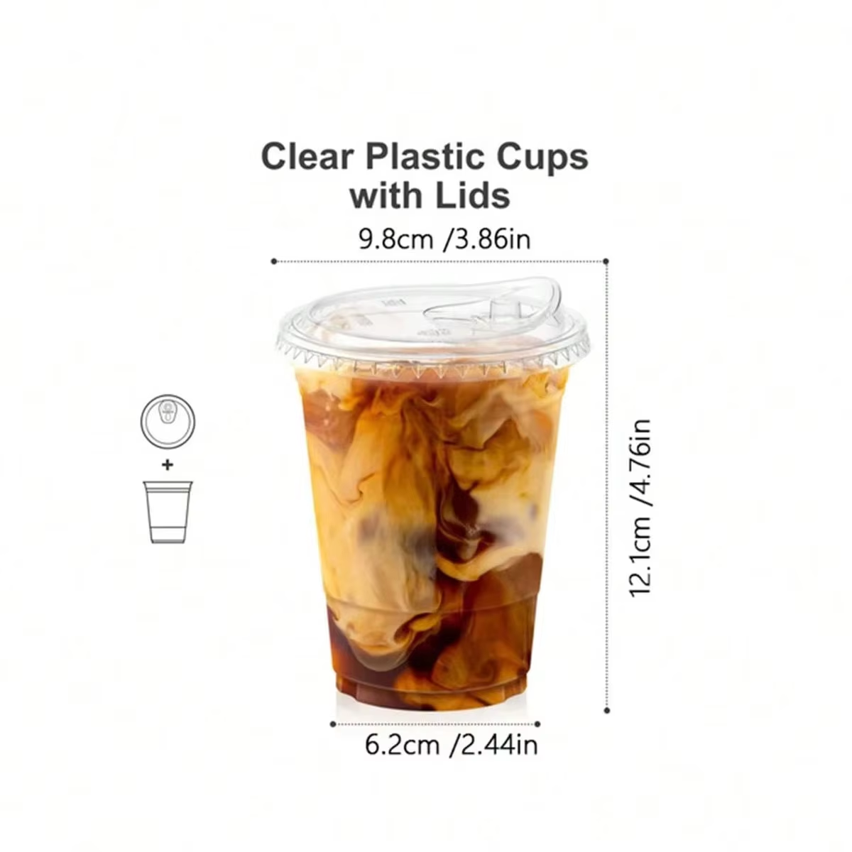 Bicchieri di plastica monouso  - Plastic Cup 50Pcs recensione e prezzo